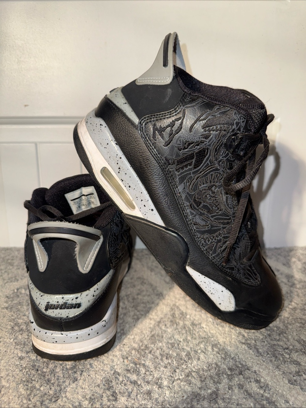 Nike Air Jordan Dub Zero Black Grey Men’s Basketball Shoes Sneakers Size 10.5